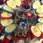 Red, White & Blue Deviled Eggs