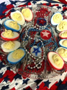 Red, White & Blue Deviled Eggs